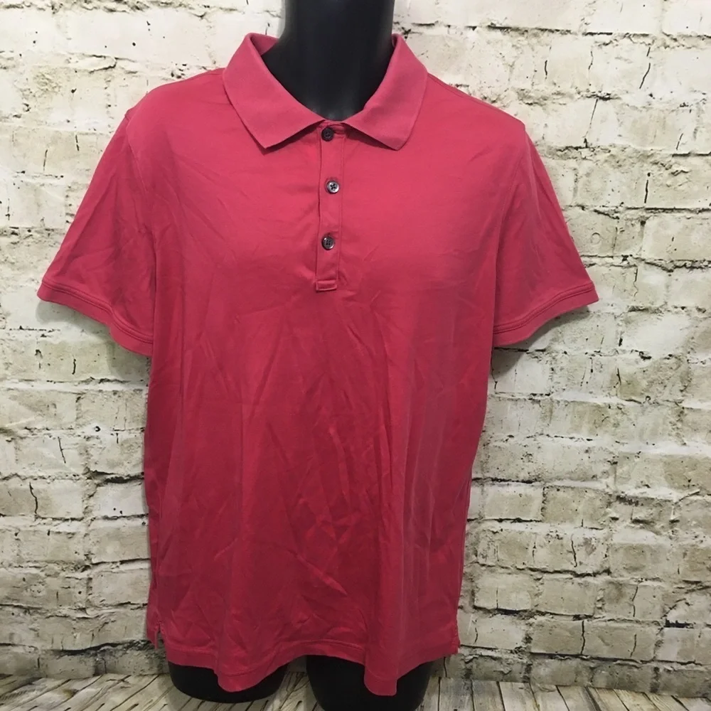 Banana Republic Pink Rose Cotton Polo Shirt